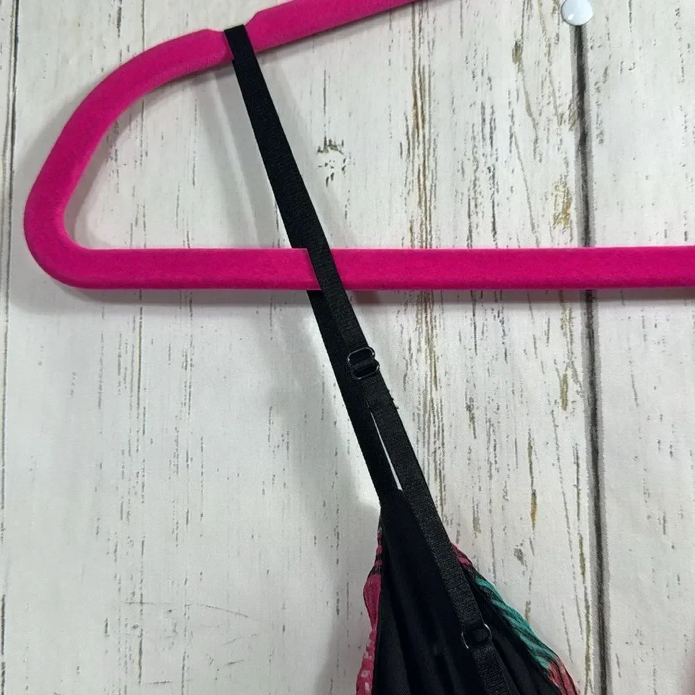 Buffalo David Britton Women 100% Silk Tank Top Ruffle Plaid Tiered Fairy Boho - Picture 10 of 16